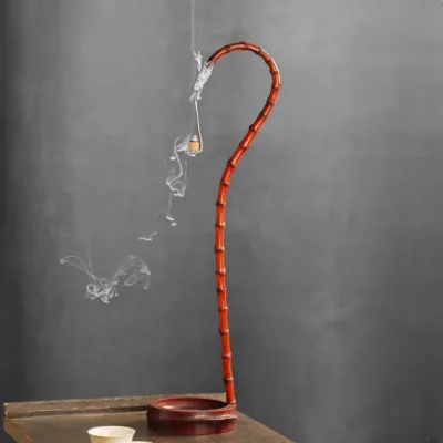 Dragon – Head Incense Holder Among Purple Bamboos Dragon - Head Incense Holder Among Purple Bamboos