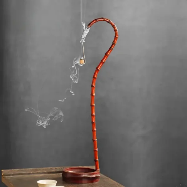 Dragon - Head Incense Holder Among Purple Bamboos