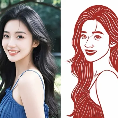 Custom Portrait Papercut Art