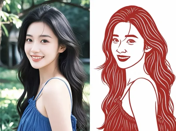 Custom Portrait Papercut Art