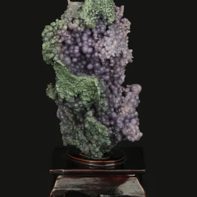 Natural Grape-Form Stone Sculpture (Purple Tones)