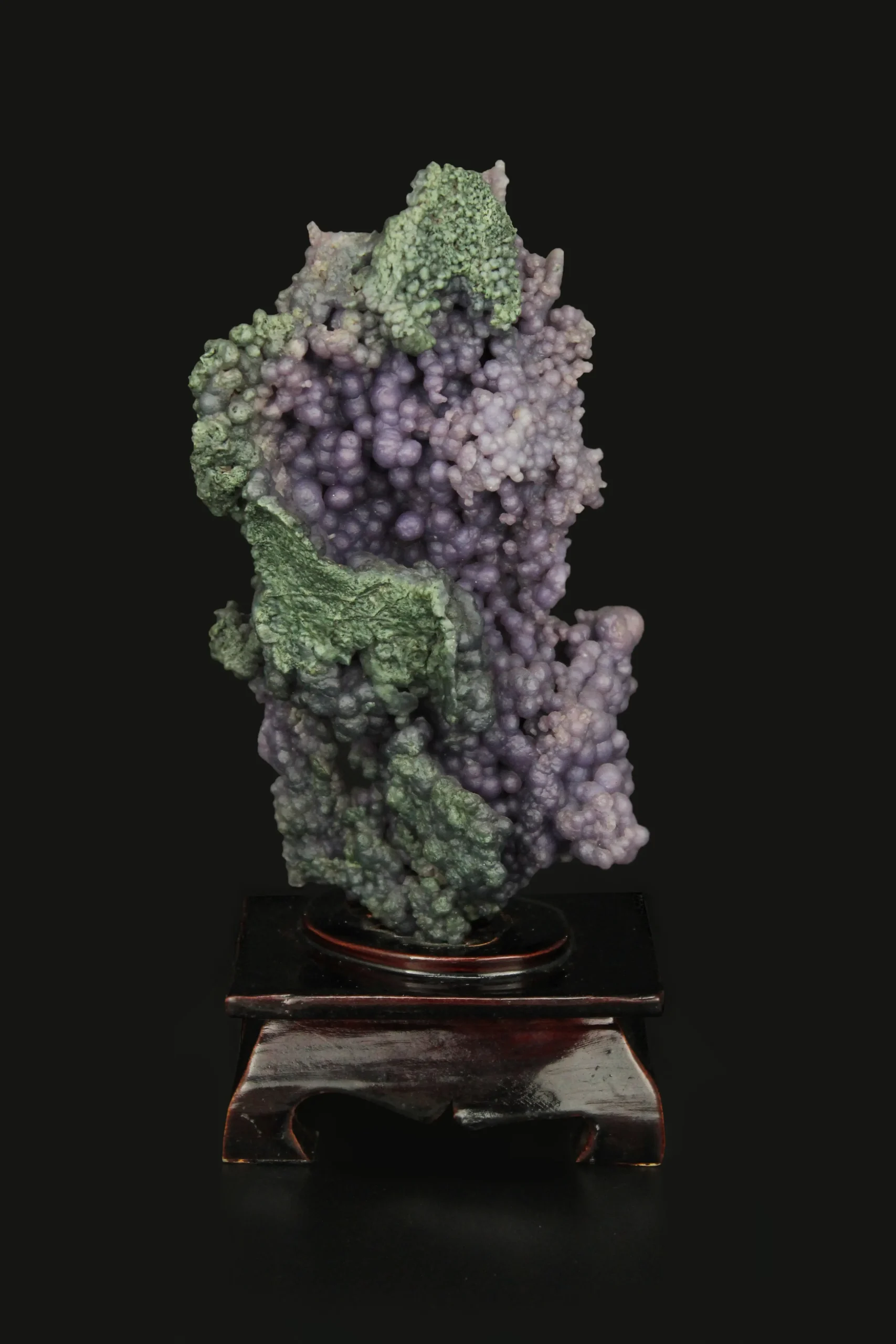 Natural Grape-Form Stone Sculpture (Purple Tones)