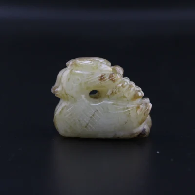 Yuan Dynasty Jade Mandarin Duck Handheld Ornament