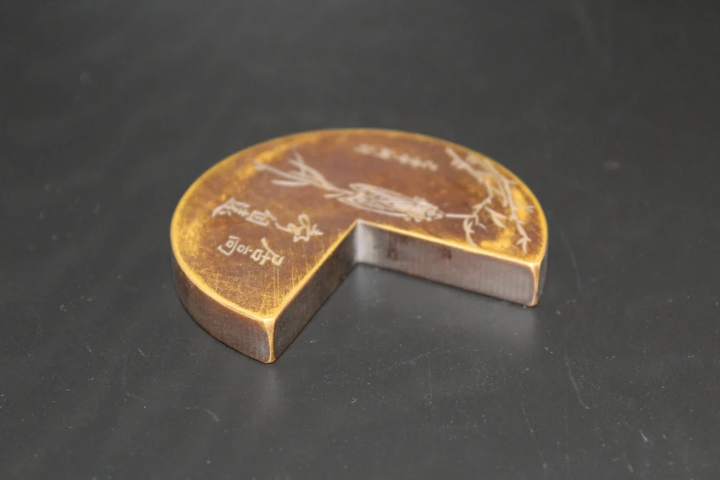 Hand-Carved White Copper Yingui (Seal Guide / Seal Square) Paperweight